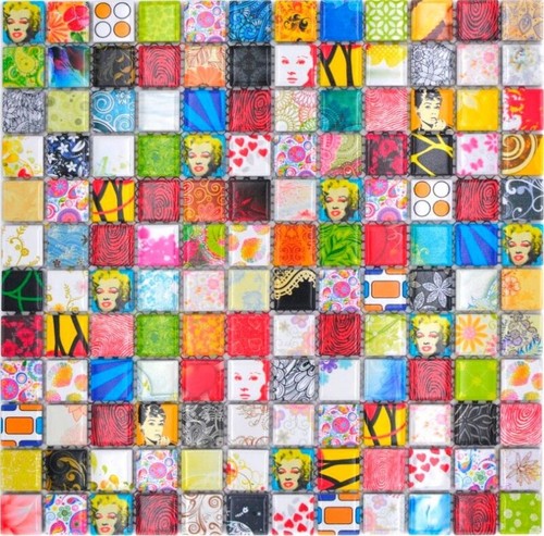 Piastrelle mosaico fumetto