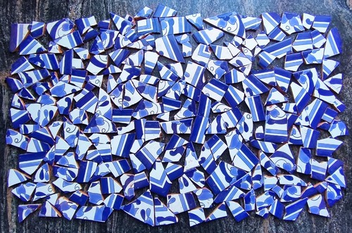 Pietre mosaico blu - 3,