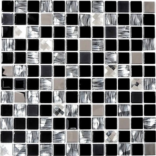 Mosaico vetro acciaio inox - mosaico, vetro/acciaio
