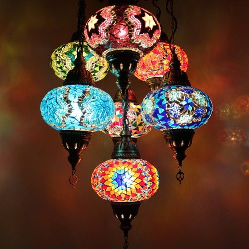 Lampada sospensione mosaico - lampada,