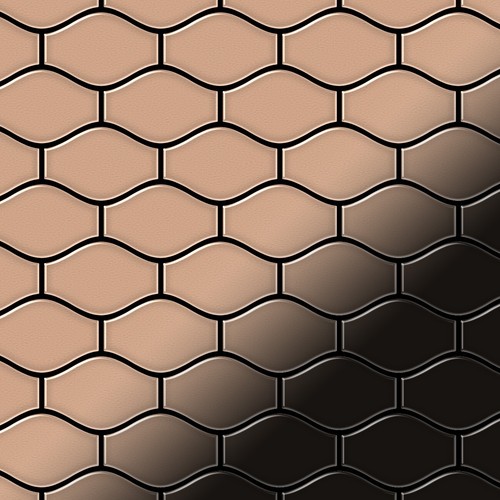 Piastrella mosaico metallo