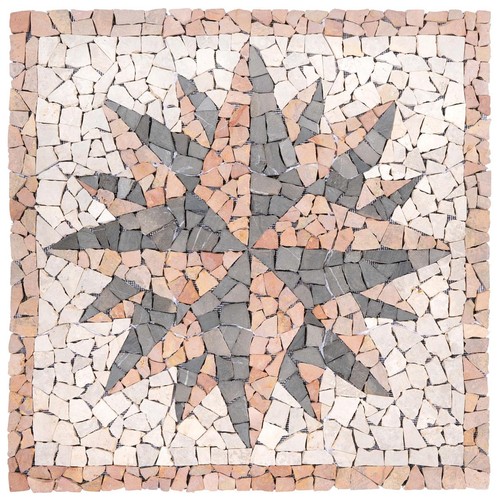 Piastrelle divero rosone rosa - piastrelle,