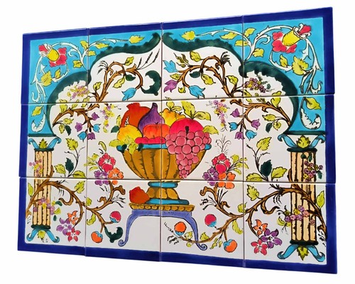 Quadro piastrelle dipinto - piastrelle,